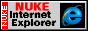 a grey blinkie with text that reads 'NUKE Internet Explorer' with an animation of the icon of internet explorer being nuked on the right